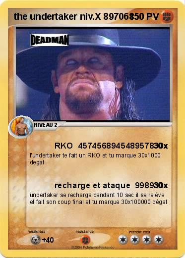Pokemon the undertaker niv.X 89706850           
