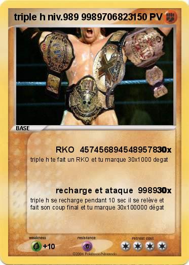 Pokemon triple h niv.989 9989706823           