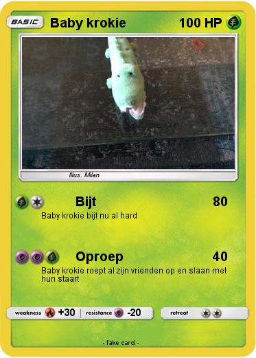 Pokemon Baby krokie
