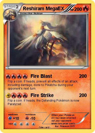 Pokemon Reshiram MegaEX