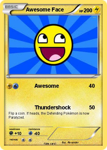 Pokemon Awesome Face