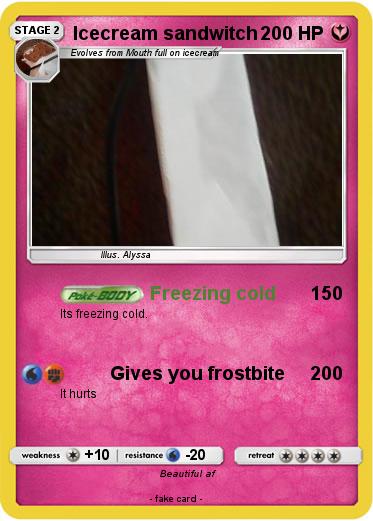 Pokemon Icecream sandwitch