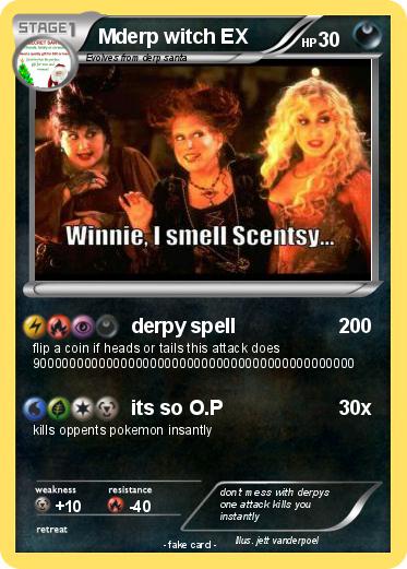 Pokemon Mderp witch EX