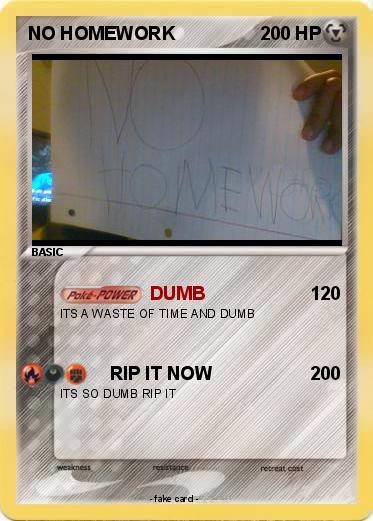 Pokemon NO HOMEWORK