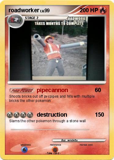 Pokemon roadworker