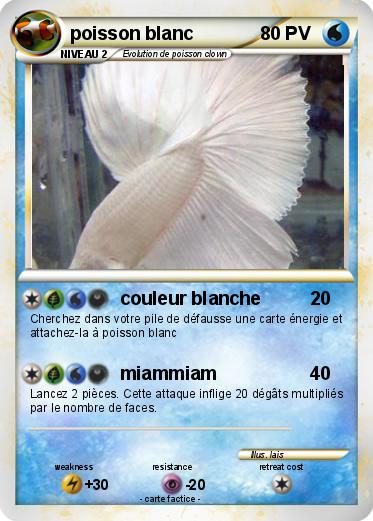 Pokemon poisson blanc