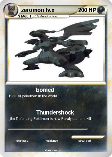 Pokemon zeromon lv.x