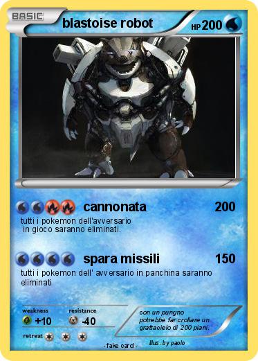 Pokemon blastoise robot