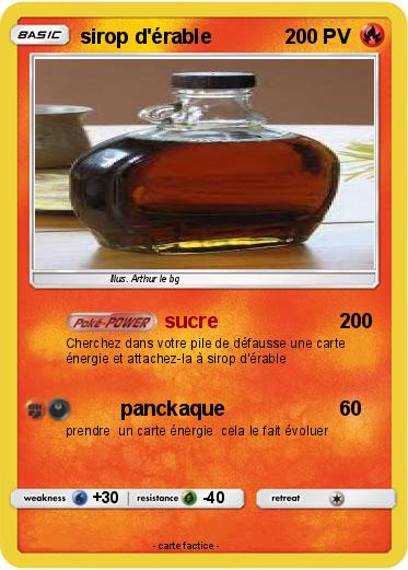 Pokemon sirop d'érable