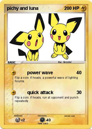 Pokemon pichy and luna