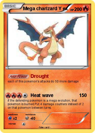Pokemon Mega charizard Y ex