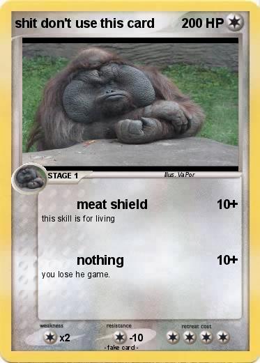 Pokemon shit don't use this card