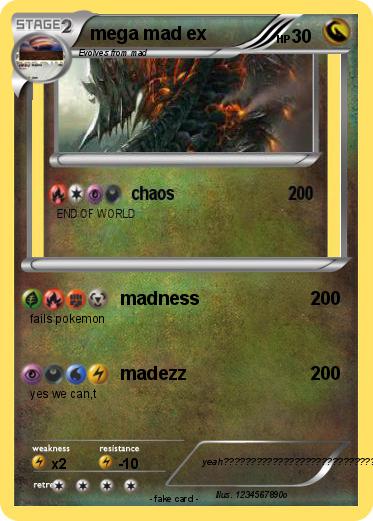 Pokemon mega mad ex
