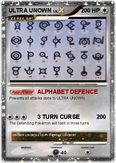 Pokemon ULTRA UNOWN