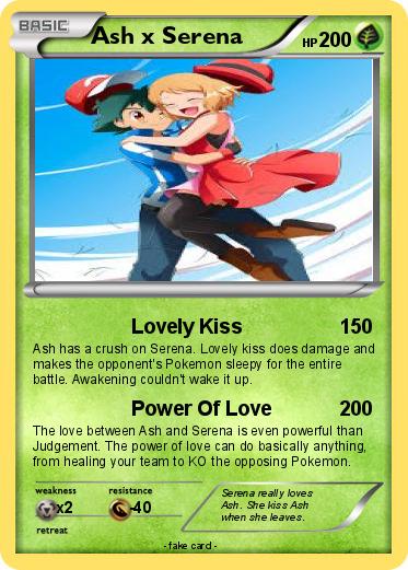 Pokemon Ash x Serena