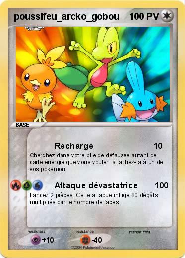 Pokemon poussifeu_arcko_gobou
