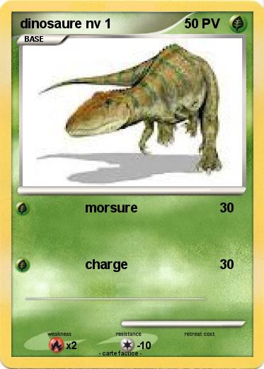 Pokemon dinosaure nv 1
