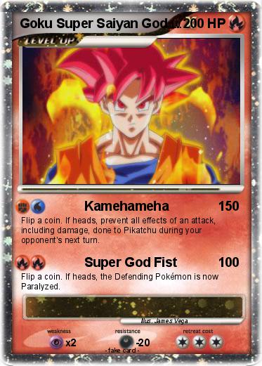 Pokemon Goku Super Saiyan God
