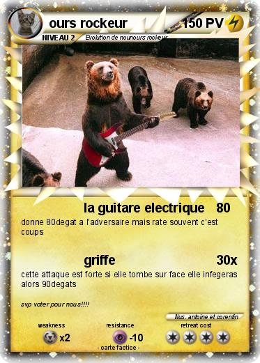 Pokemon ours rockeur