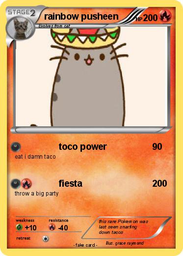 Pokemon rainbow pusheen