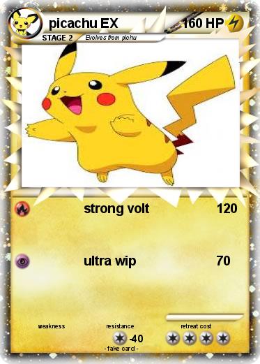 Pokemon picachu EX