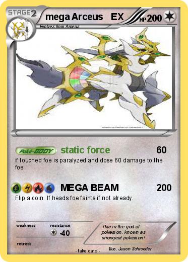 Pokemon mega Arceus   EX