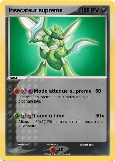 Pokemon Insecateur supreme