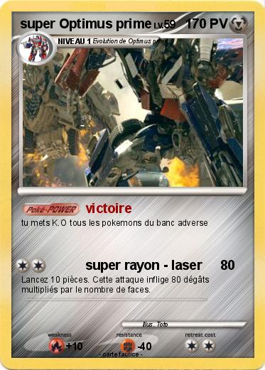 Pokemon super Optimus prime
