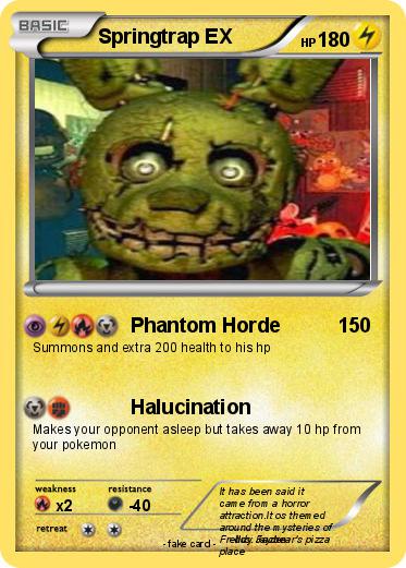 Pokemon Springtrap EX