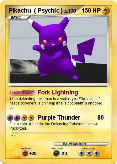 Pokemon Pikachu  ( Psychic )