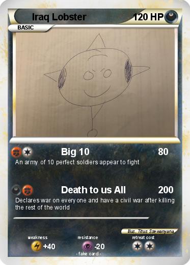 Pokemon Iraq Lobster