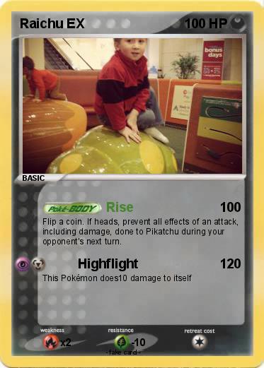 Pokemon Raichu EX