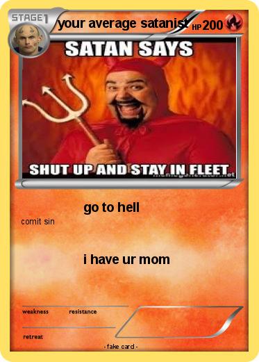 Pokemon your average satanist