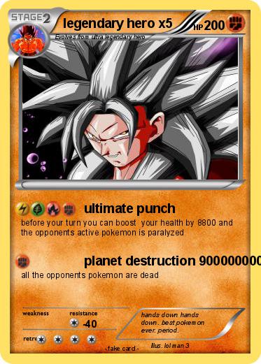 Pokemon legendary hero x5