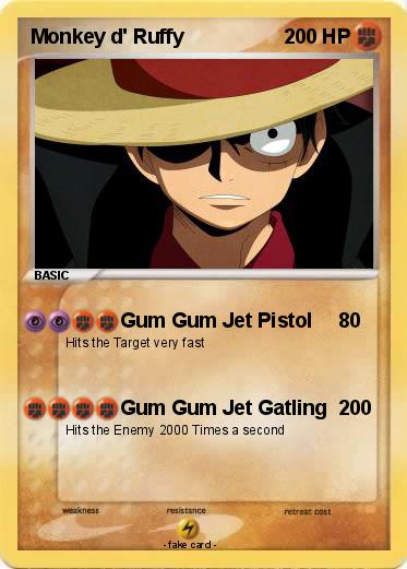 Pokemon Monkey d' Ruffy