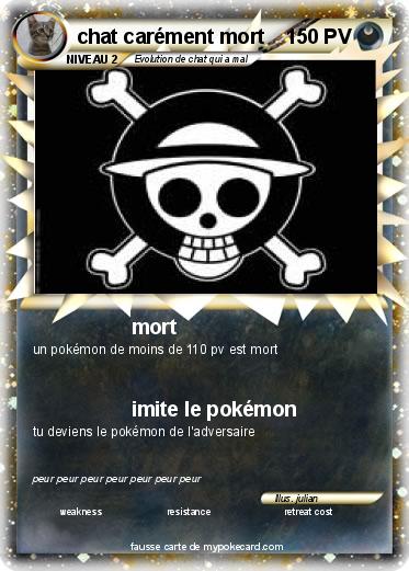 Pokemon chat carément mort