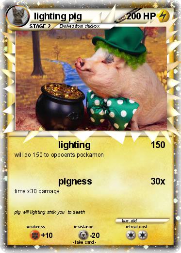 Pokemon lighting pig