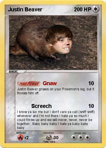 Pokemon Justin Beaver