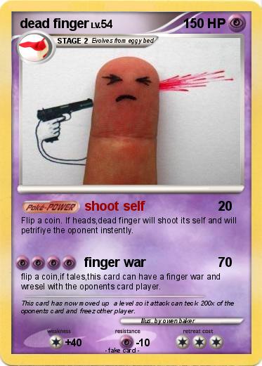 Pokemon dead finger