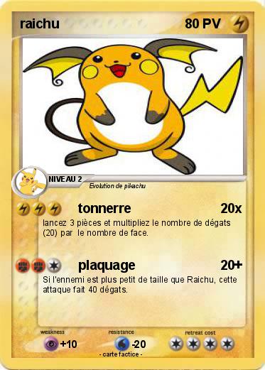 Pokemon raichu