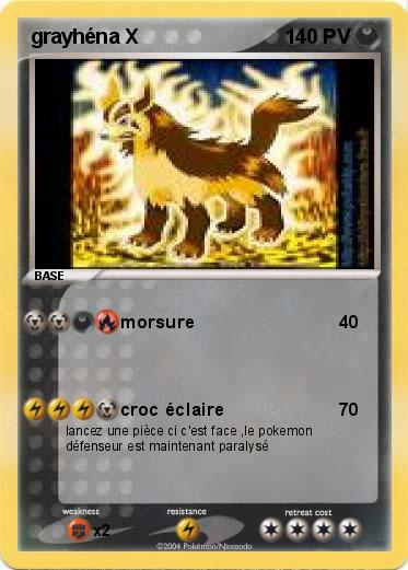 Pokemon grayhéna X