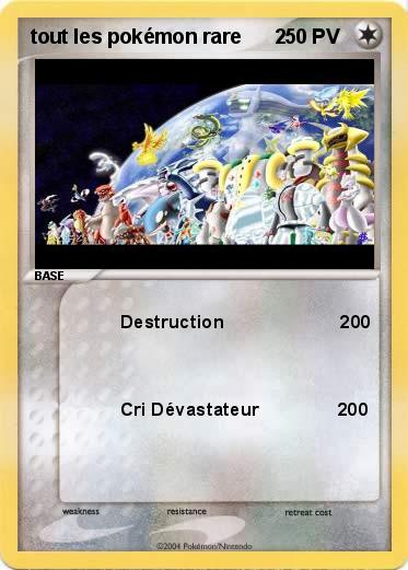 Pokemon tout les pokémon rare      2