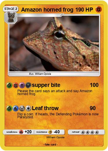Pokemon Amazon horned frog