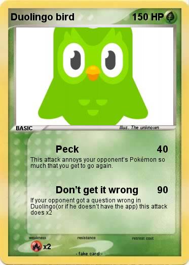 Pokemon Duolingo bird
