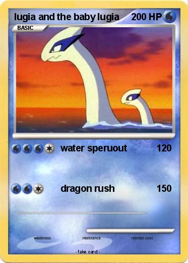 Pokemon lugia and the baby lugia