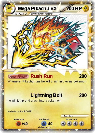 Pokemon Mega Pikachu EX
