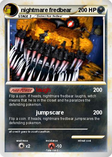 Pokemon nightmare fredbear