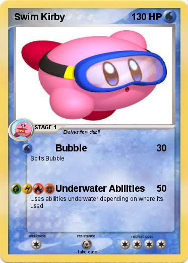Pokemon Swim Kirby