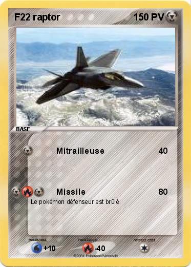 Pokemon F22 raptor