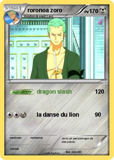 Pokemon roronoa zoro